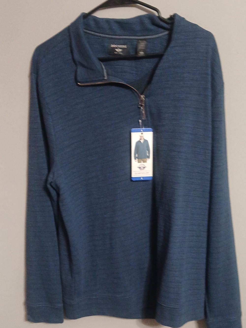 Dockers Men's Large Quarter-Zip Pullover